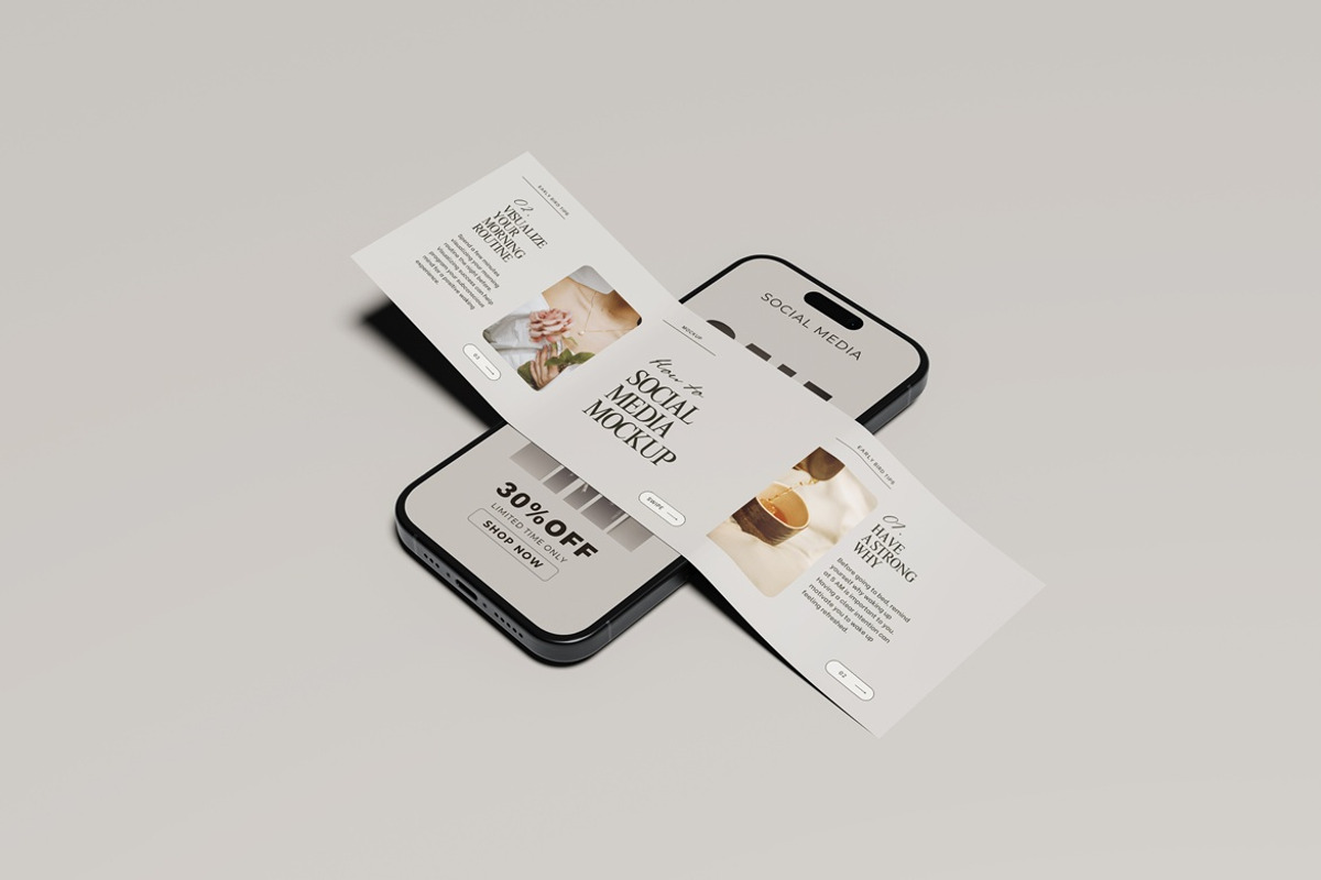 High Quality Social Media Mockup, a Wearable Device Mockup by Ataku Design (Photo 3 of 9)