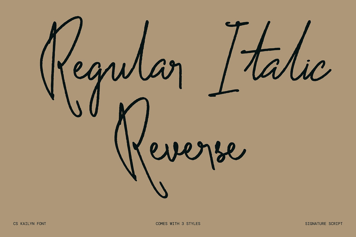 CS Kailyn - Signature Script Font, a Script Font by Craft Supply Co. (Photo 6 of 8)