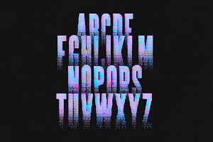 BITMAP TYPE - RETRO VHS TYPEFACE