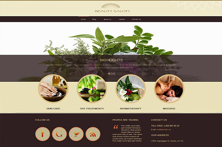 Beauty Salon - Joomla Tempalte