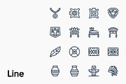 Native American Decoration Icon Set, a Duotone Icon by Eklip Studio (Thumbnail 3 of 4)
