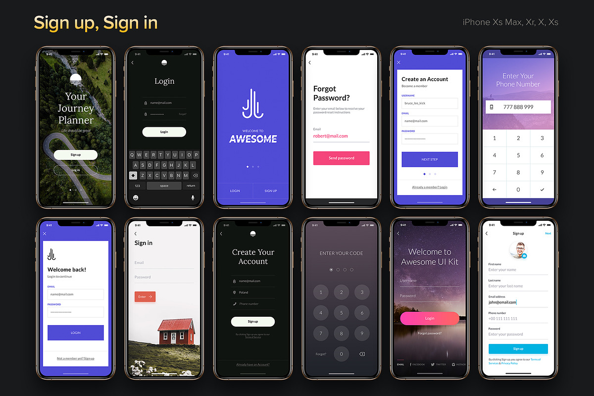 Awesome iOS UI Kit, an UI Kit Template by uibundle.com (Photo 13 of 22)