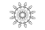 Black and White Mandala Patterns Set, a Decorative Illustration by NJ Himel (Thumbnail 88 of 101)