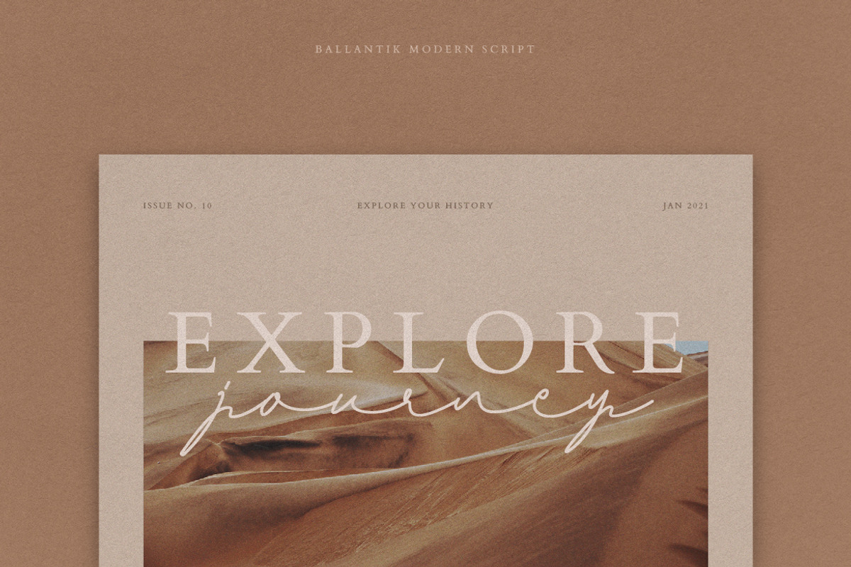 Ballantik Modern Monoline Script, a Script Font by Creatype Studio (Photo 6 of 9)