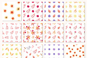 Autumn Watercolor Seamless Patterns, a Pattern Graphic by Nadia Semyroz (Thumbnail 3 of 8)