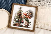 Retro Christmas Grandpa Clipart, an Illustration by Libby Wishes (Thumbnail 3 of 7)