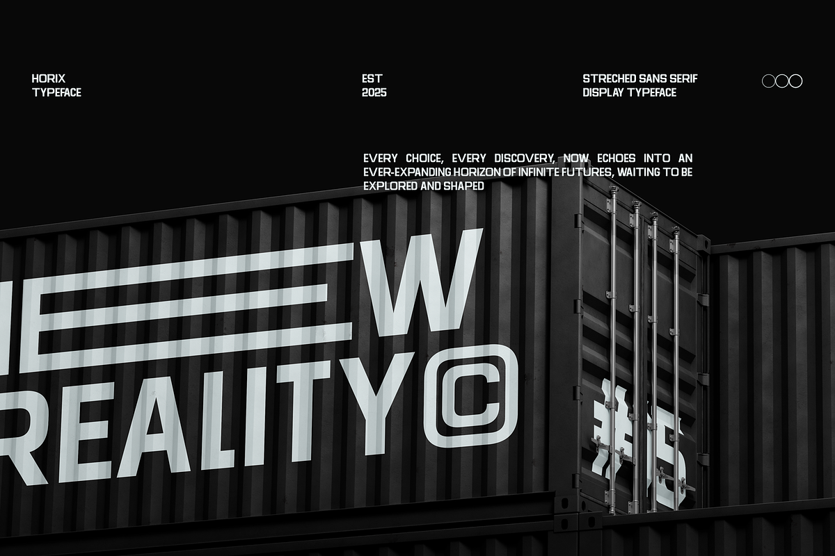 Horix - Modern Stretched Sans Serif, a Font by Indotype Foundry (Photo 2 of 9)