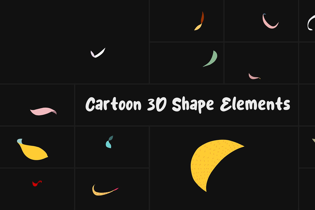 Cartoon 3D Shape Elements DaVinci, a Templates & Theme by 2dfx (Photo 1 of 2)