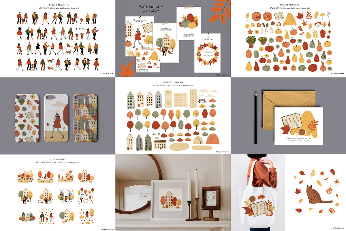 50% off! Four Seasons Bundle!, a Seasonal Illustration by LyubovZaytseva (Photo 5 of 9)