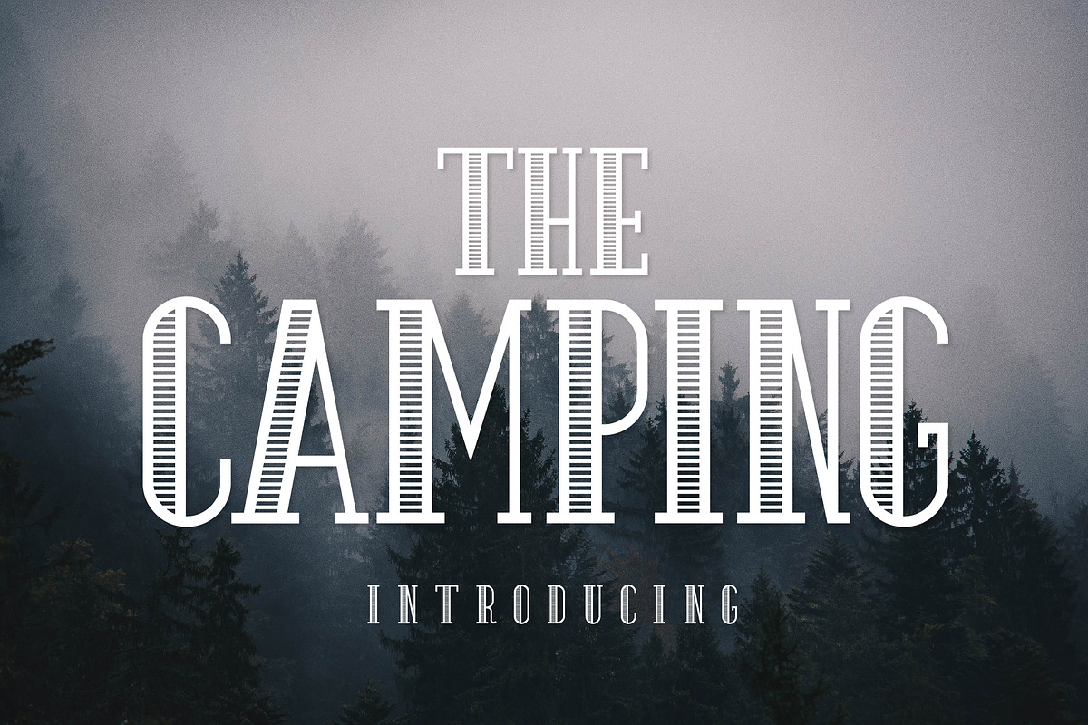The Camping Fonts, a Slab Serif Font by Fox7 By Rattana (Photo 1 of 6)