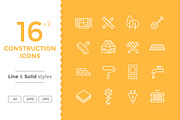 Construction Icons, a Solid Icon by filborg (Thumbnail 1 of 2)