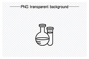 Laboratory Tube and FLask Icons, a Healthcare Illustration by Designfour (Thumbnail 2 of 7)