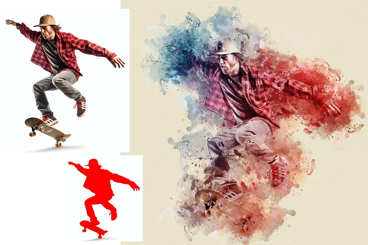 True Watercolor Photoshop Action, an Action Add-On by Photoshop Action (Photo 4 of 11)