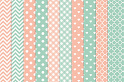 Mint & Peach Elephant Clipart, an Illustration by Amanda Ilkov (Thumbnail 3 of 3)