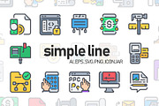 750 Simple Line Icon x2, an Outline Icon by Just Icon (Thumbnail 1 of 8)