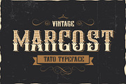 Marcost Tatto Typeface, a Blackletter Font by Graphicxell (Thumbnail 1 of 5)