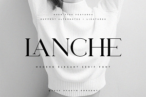 Lanche Modern Elegant Serif Font