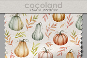 Autumn Pumpkins Seamless Pattern, a Pattern Graphic by Kreeya Art Shop (Thumbnail 4 of 13)