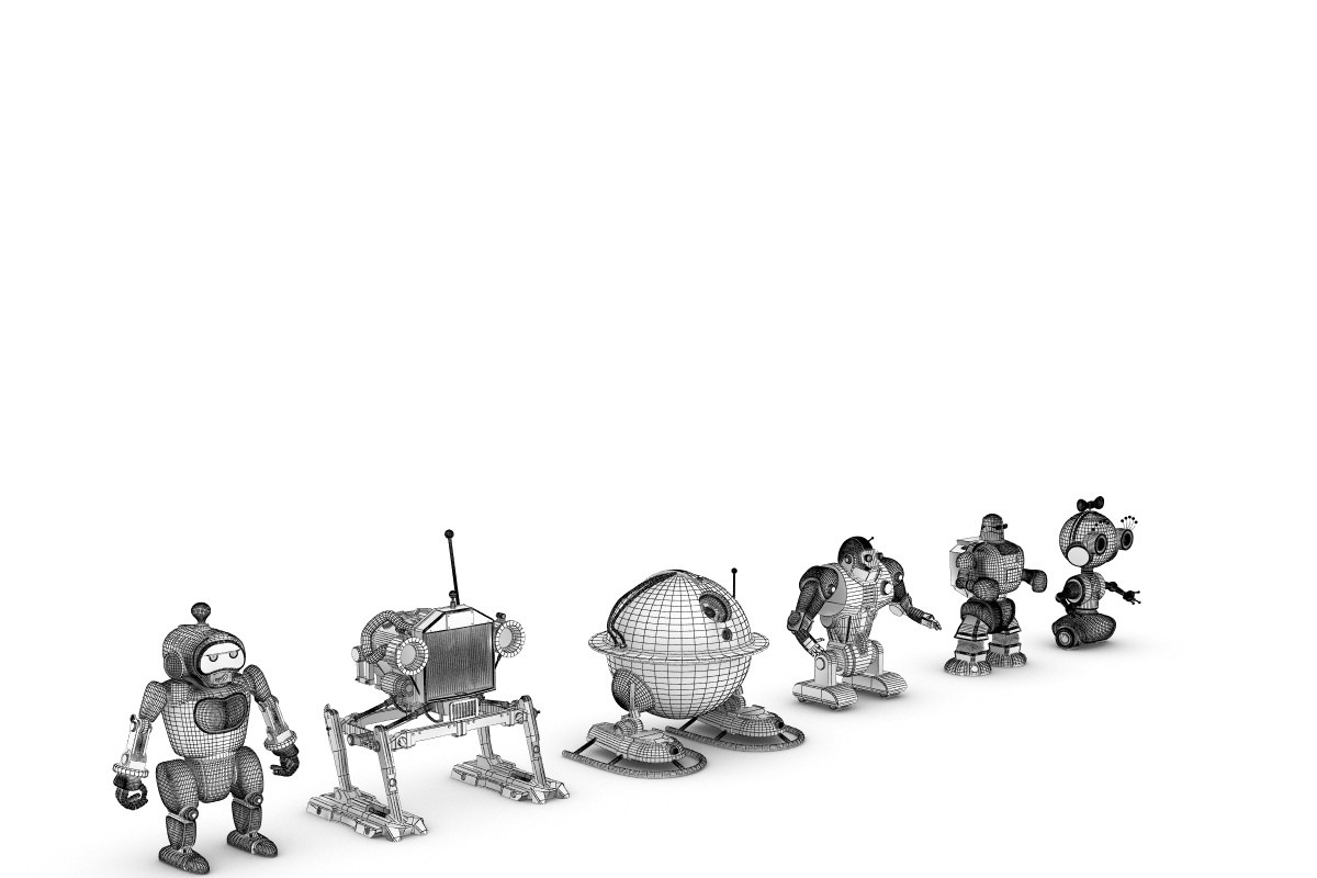 Funny Robots Pack 2, a Characters & Person 3D Model by konstantin.ermolaev (Photo 9 of 9)