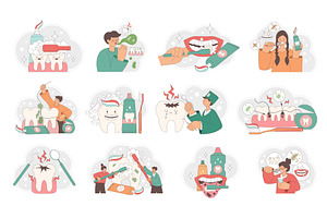 Dental hygiene. Medical, a Healthcare Illustration by Onyx