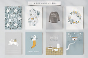 Scandi Christmas maps, cards creator, an Animal Illustration by Tabita's shop (Thumbnail 8 of 17)