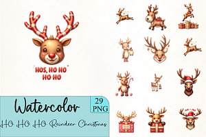 HO HO HO Reindeer Christmas, an Illustration by CrexoraLab