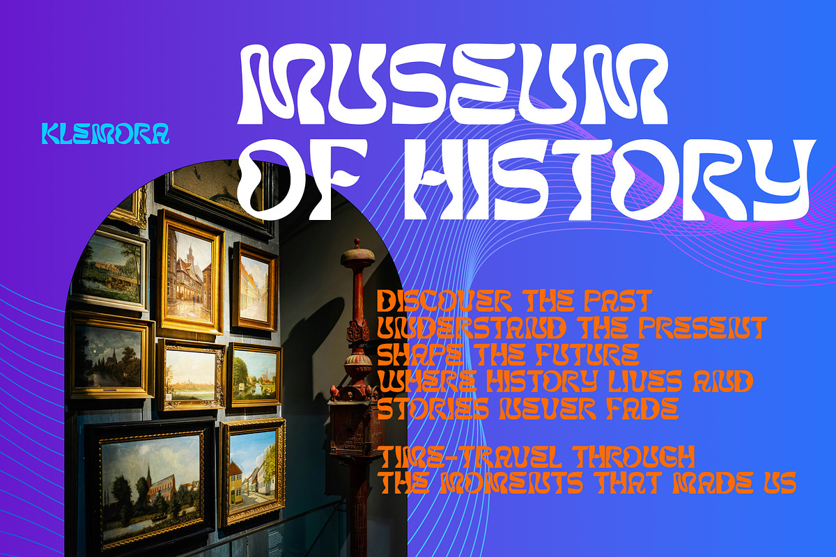 Klemora – Modern Display Font, a Sans Serif Font by Yuby Creative (Photo 5 of 7)