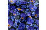 Pansies and Forget-Me-Not Pattern, a Pattern Graphic by MarynaPetrovska (Thumbnail 6 of 12)