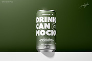 Drink Sleek Can - 8.4oz / 250ml, a Packaging Mockup by Grid&Glow (Thumbnail 3 of 7)