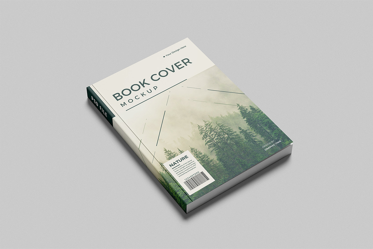 Book Cover Mockup, a Books & Magazine Mockup by graphictime (Photo 2 of 12)