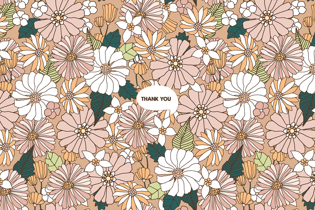 Groovy Meadow floral collection, a Pattern Graphic by solmariart (Photo 10 of 10)