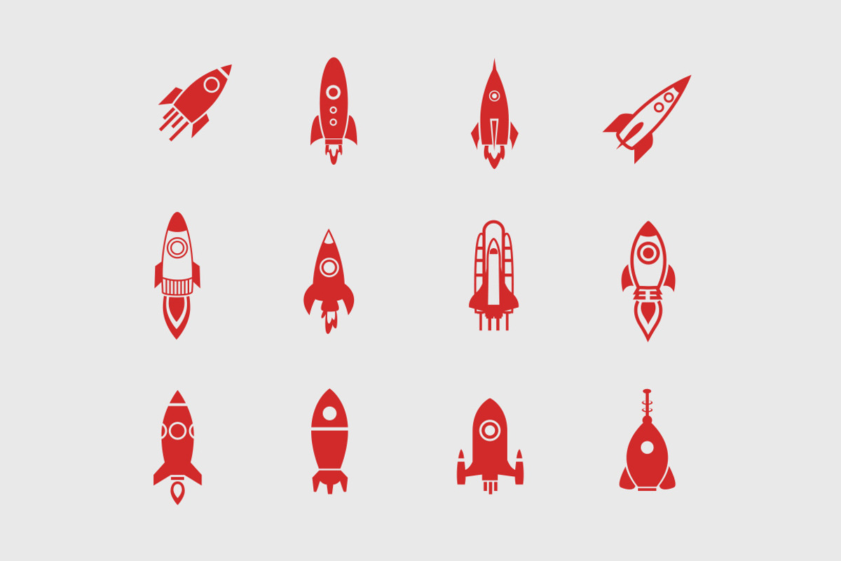 12 Rocket Icons, an Icon by Creative VIP (Photo 1 of 3)