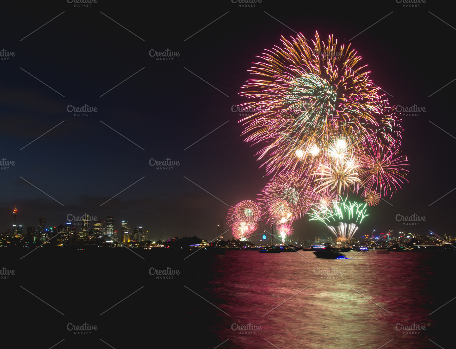 Sydney Fireworks Celebration, a Holiday Photo by Dylan Martin Studios