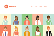 20 Vector Avatars, a Person Illustration by Hello Mister Frank (Thumbnail 4 of 5)