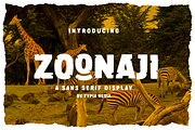 Zoonaji, a Sans Serif Font by Typia Nesia (Thumbnail 1 of 10)