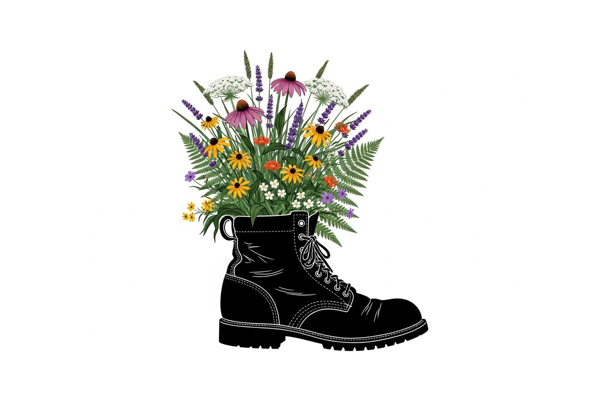 Floral Boot Silhouette Bundle, an Illustration by Gaye Art (Photo 3 of 31)
