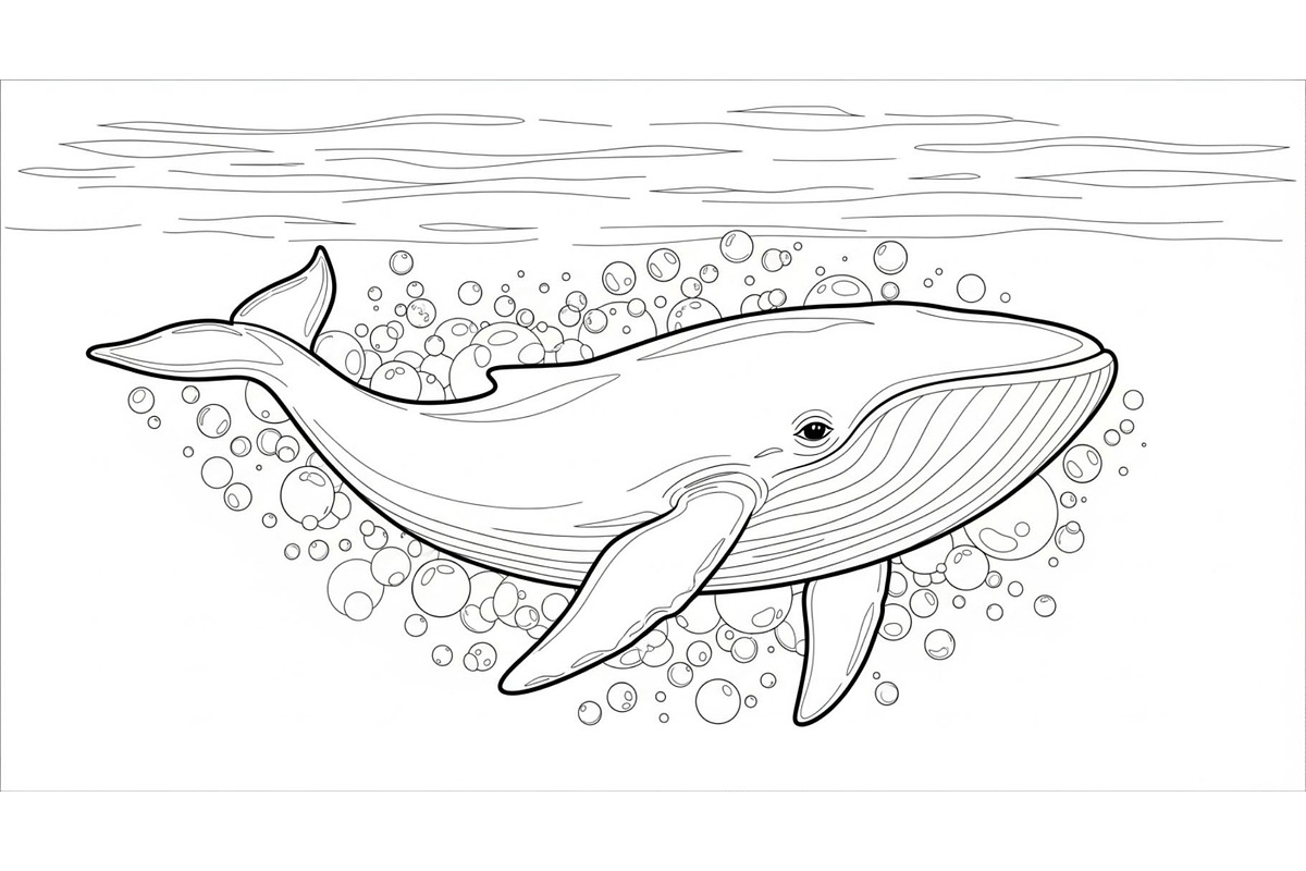Whale Line Art Vector Bundle, an Illustration by yasushie (Photo 48 of 51)