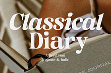 Classical Diary - Serif Font