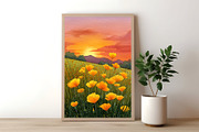 Golden Meadow Art Collection, a Decorative Illustration by Housui Patterns (Thumbnail 9 of 12)