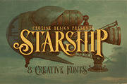 Starship Typeface, a Font by Cruzine (Thumbnail 1 of 5)