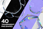 Dispersion 3D Glass Shapes Pack, a Graphic by LarysaZabrotskaya (Thumbnail 3 of 11)