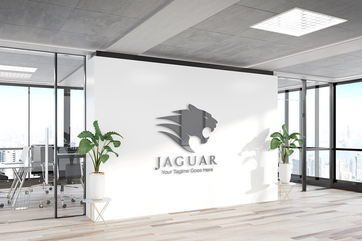 Minimalist Modern Jaguar Head Logo, a Branding & Logo Template by YUDesignStore (Photo 2 of 9)