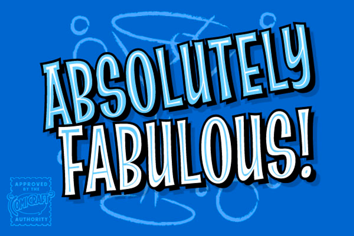 Absolutely Fabulous - beatnik font