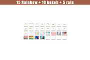 30 real fairy Rainbow Photo overlay, a Layer Style Add-On by OverlayBox (Thumbnail 4 of 5)