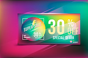 Super sale 30% offer. Flyer template, a Flyer Template by VADISH ZAINER (Thumbnail 2 of 4)