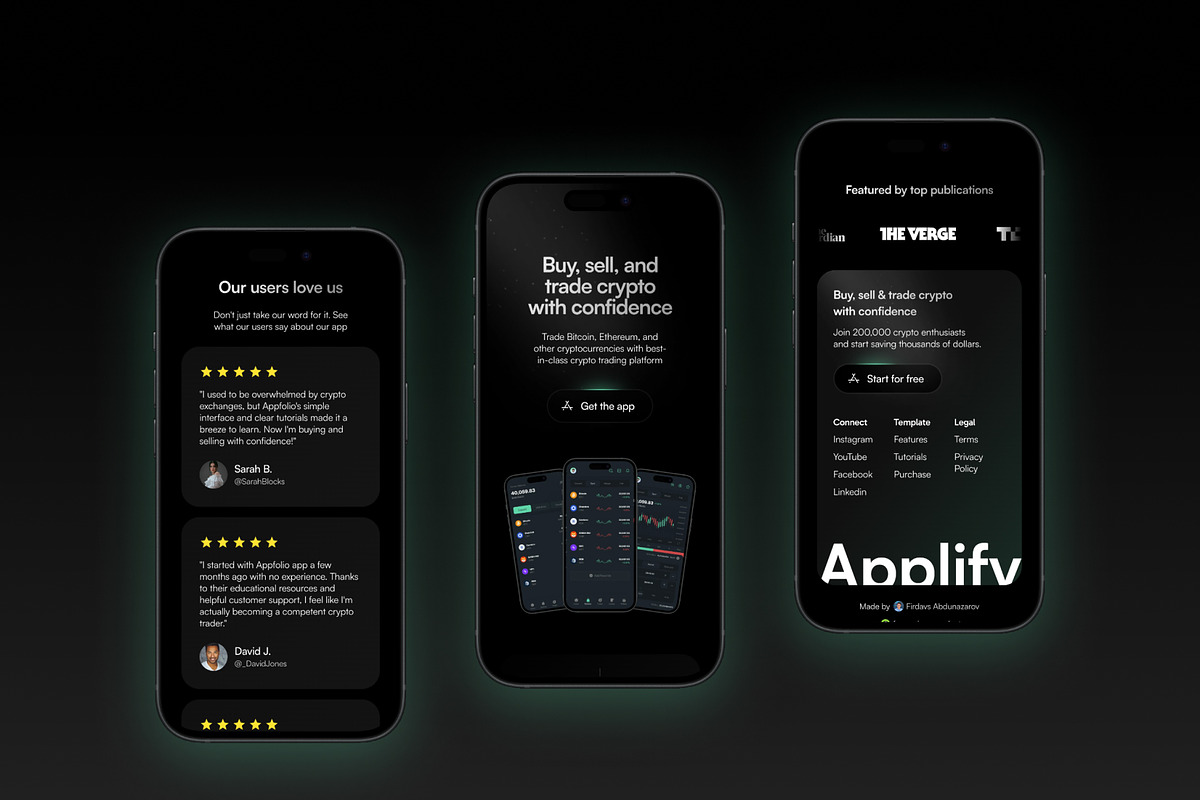 Applify - Framer template for apps, a Websites & App Template by firdavsabdu (Photo 2 of 4)