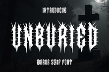 Unburied - Horror Serif Font
