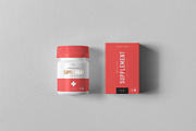 Supplement Jar & Box Mock-up 7, a Packaging Mockup by Yogurt86 (Thumbnail 12 of 12)