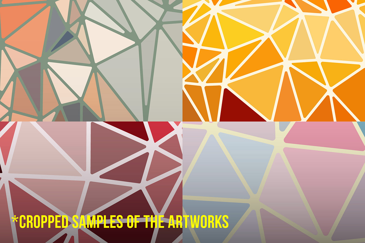 Triangle Mesh Textures Pack, a Texture Graphic by fukomoku (Photo 7 of 9)