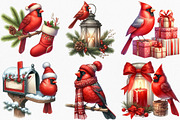Watercolor Red Cardinal Christmas, an Illustration by Canvas Craft (Thumbnail 3 of 7)